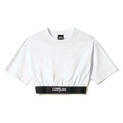 White Cotton Tops & T-Shirt Comme Des Fuckdown