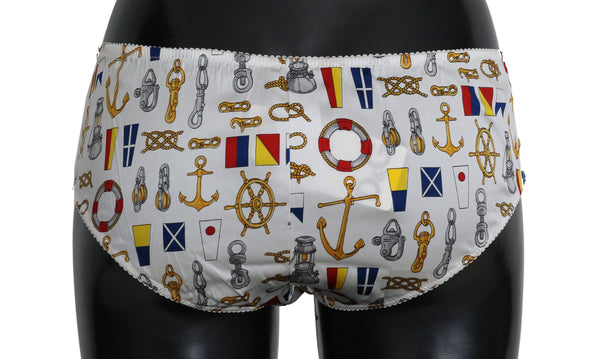 Chic Sailor Print Women Underwear Dolce & Gabbana