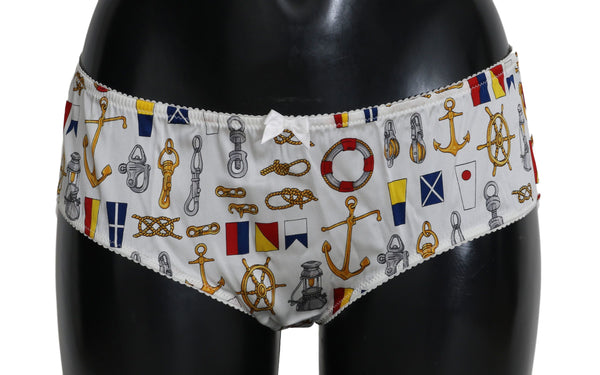 Chic Sailor Print Women Underwear Dolce & Gabbana