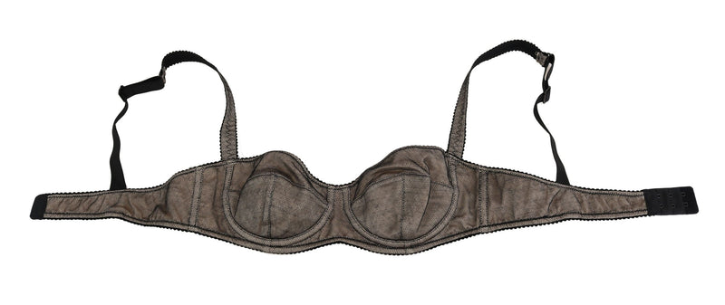 Elegant Brown Stretch Bra Womens Underwear Dolce & Gabbana