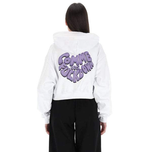 White Cotton Sweater Comme Des Fuckdown