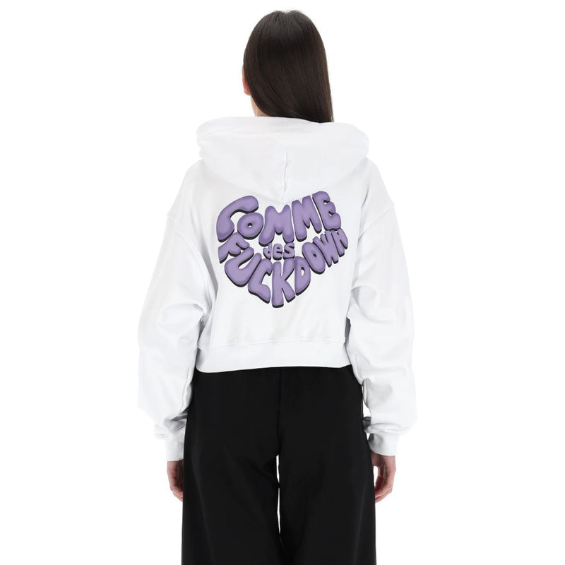 White Cotton Sweater Comme Des Fuckdown