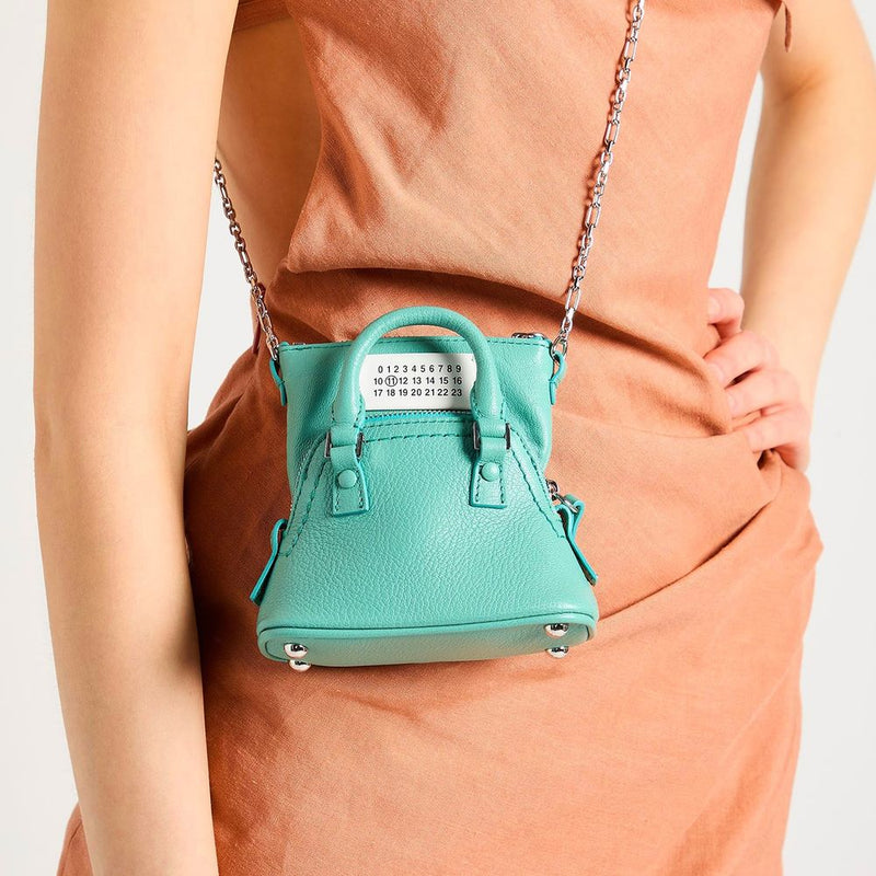 Blue Goatskin Crossbody Bag Maison Margiela