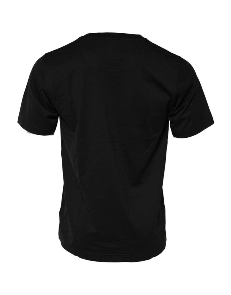 Black DG Royals Cotton Crew Neck T-shirt Dolce & Gabbana