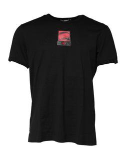 Black Eye Print Cotton Men Crew Neck T-shirt Dolce & Gabbana