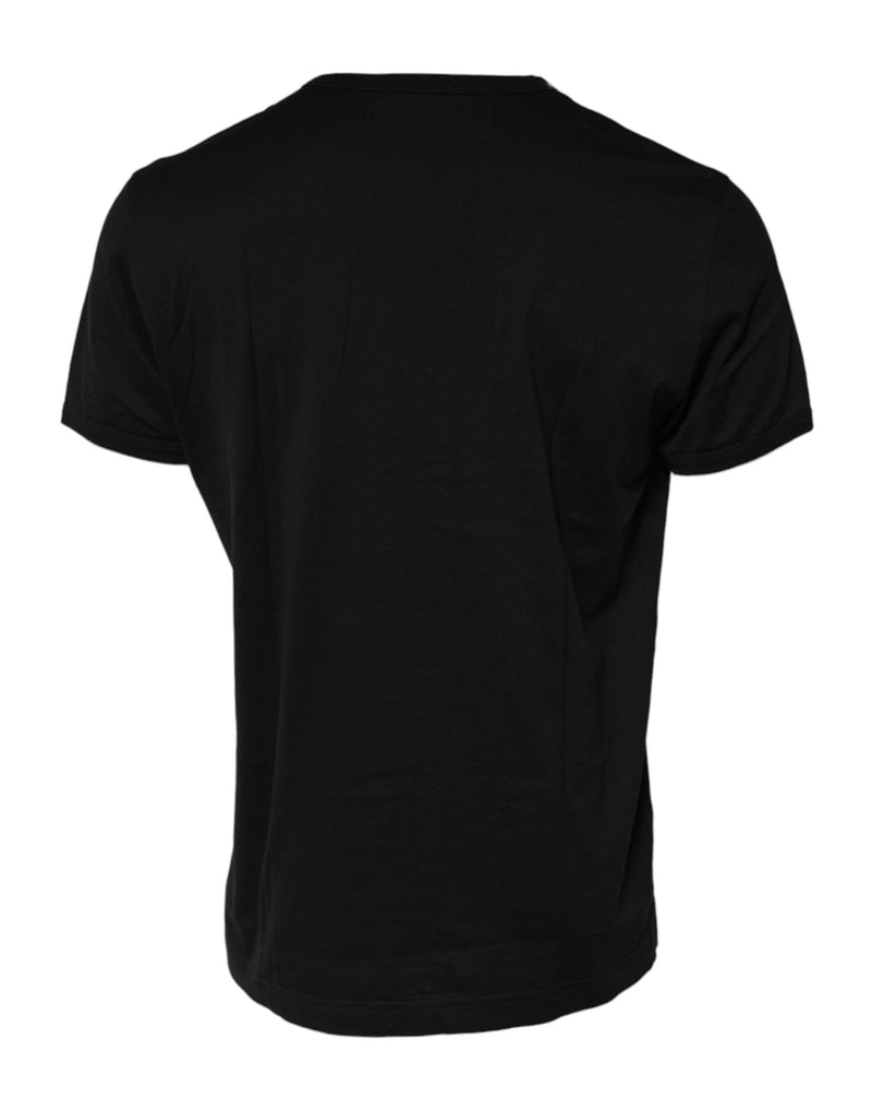 Black Eye Print Cotton Men Crew Neck T-shirt Dolce & Gabbana
