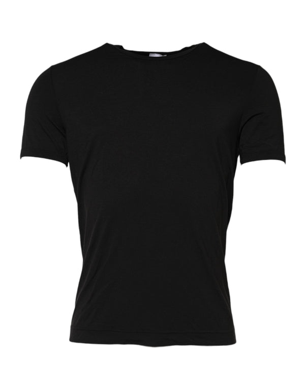 Black Modal Men Crew Neck Underwear T-shirt Dolce & Gabbana