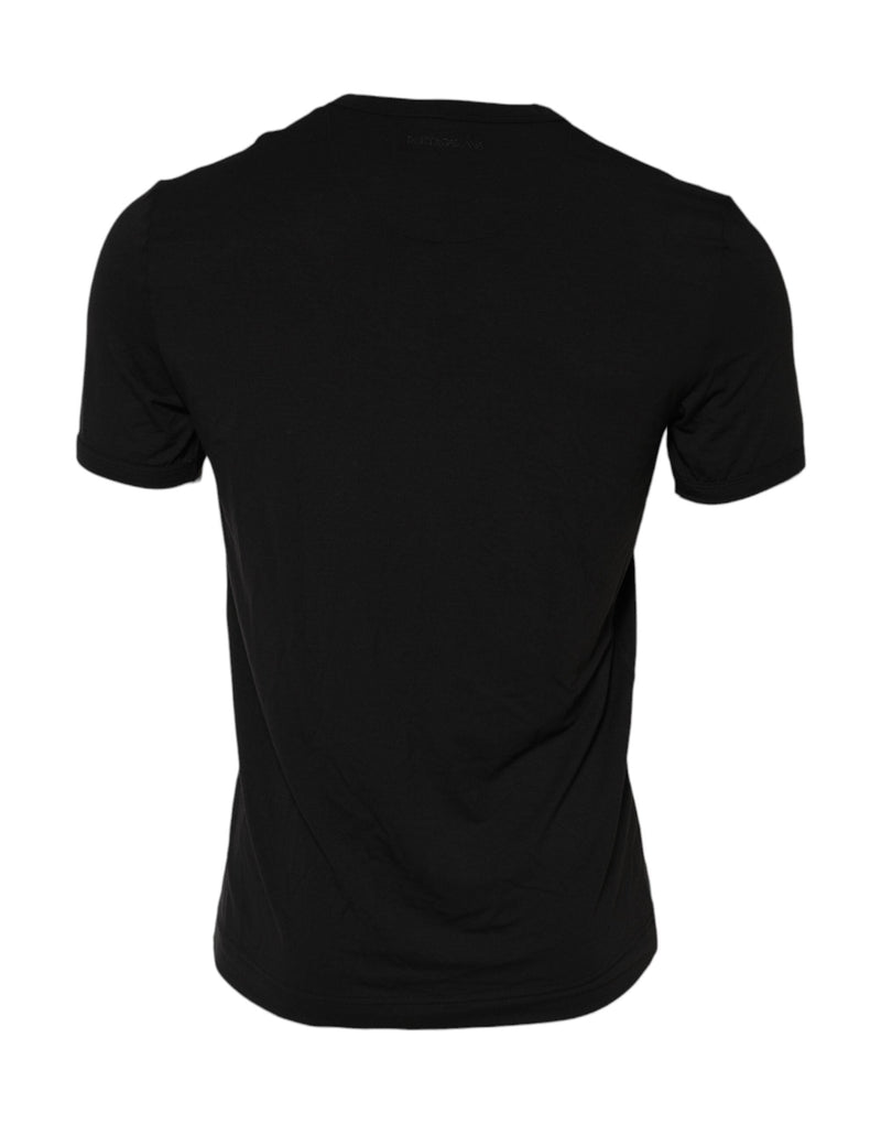 Black Modal Men Crew Neck Underwear T-shirt Dolce & Gabbana