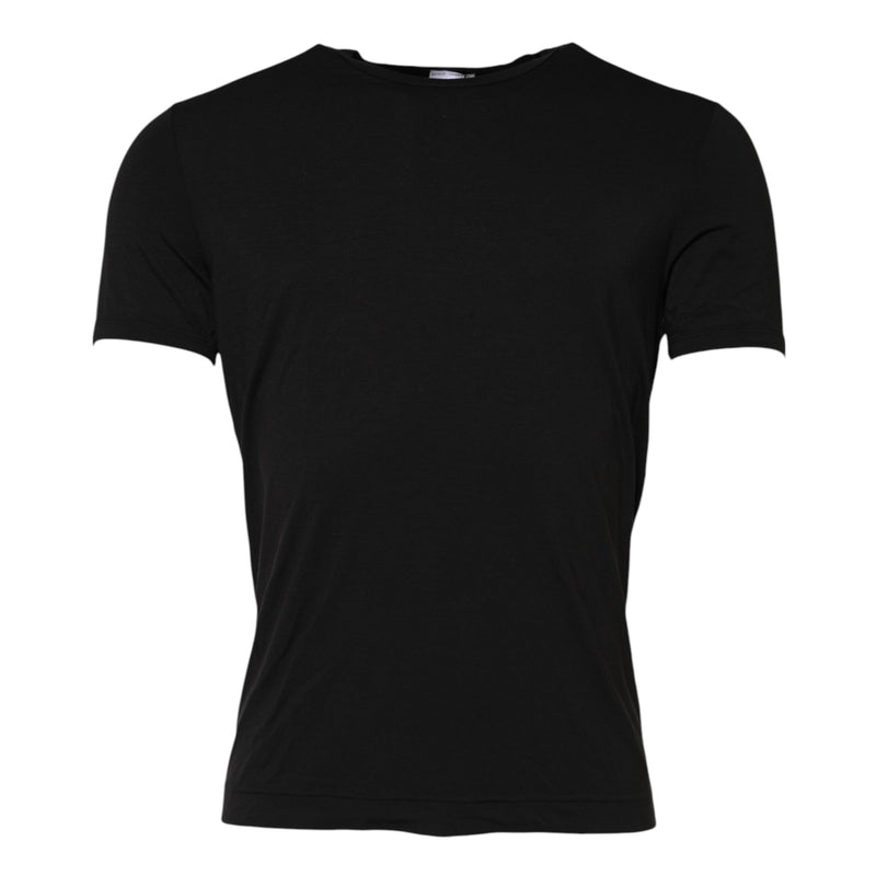 Black Modal Men Crew Neck Underwear T-shirt Dolce & Gabbana