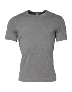Gray Crew Neck Short Sleeves Underwear T-shirt Dolce & Gabbana