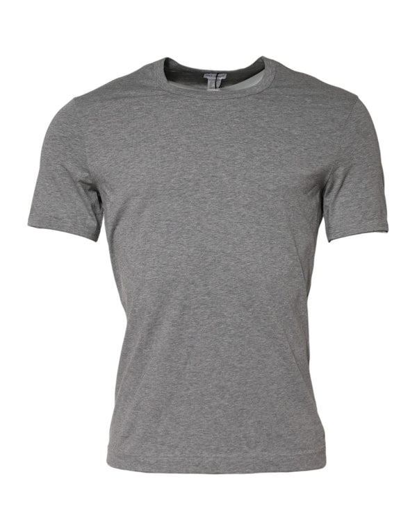 Gray Crew Neck Short Sleeves Underwear T-shirt Dolce & Gabbana