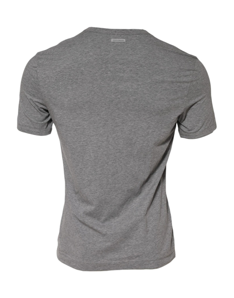 Gray Crew Neck Short Sleeves Underwear T-shirt Dolce & Gabbana