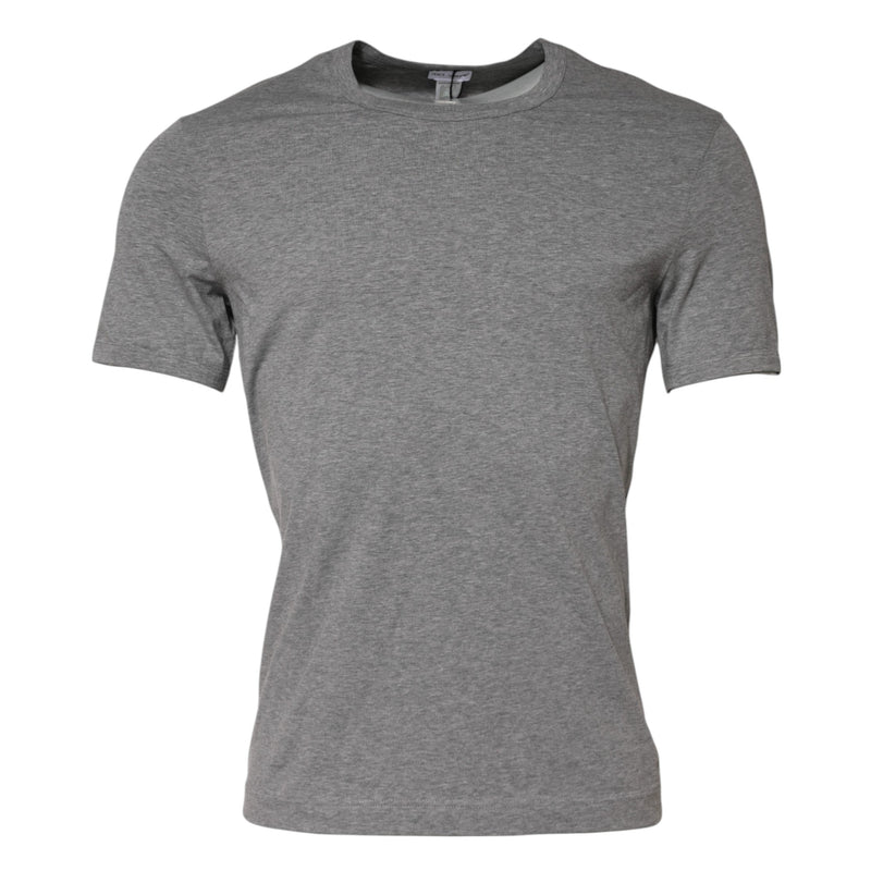 Gray Crew Neck Short Sleeves Underwear T-shirt Dolce & Gabbana