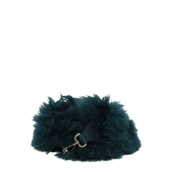 Green Leather Shoulder Bags Fendi