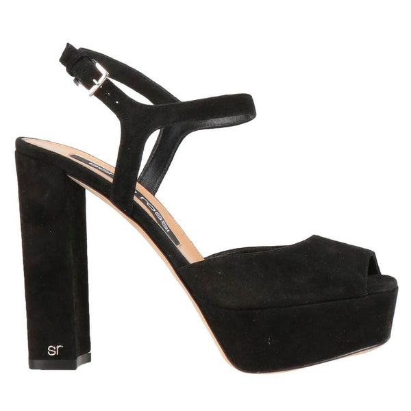 Black Velvet Sandal Sergio Rossi
