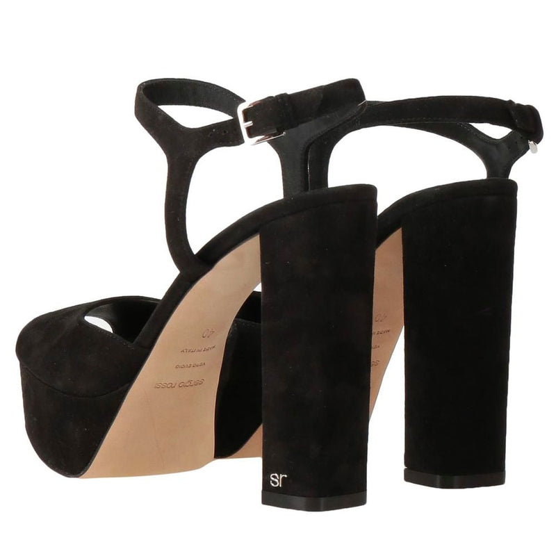 Black Velvet Sandal Sergio Rossi