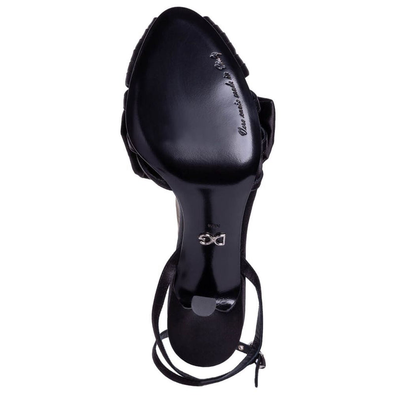Black Goatskin Sandal Dolce & Gabbana