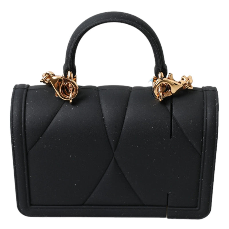 Case Black Silicone Devotion Heart Cover Hand Bag Airpod Dolce & Gabbana