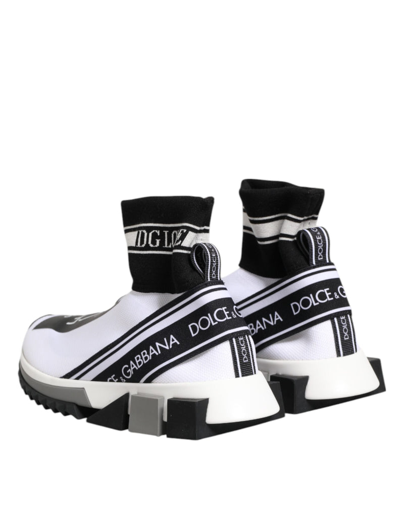 White Black Sorrento Socks Sneakers Shoes Dolce & Gabbana