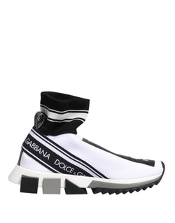 White Black Sorrento Socks Sneakers Shoes Dolce & Gabbana