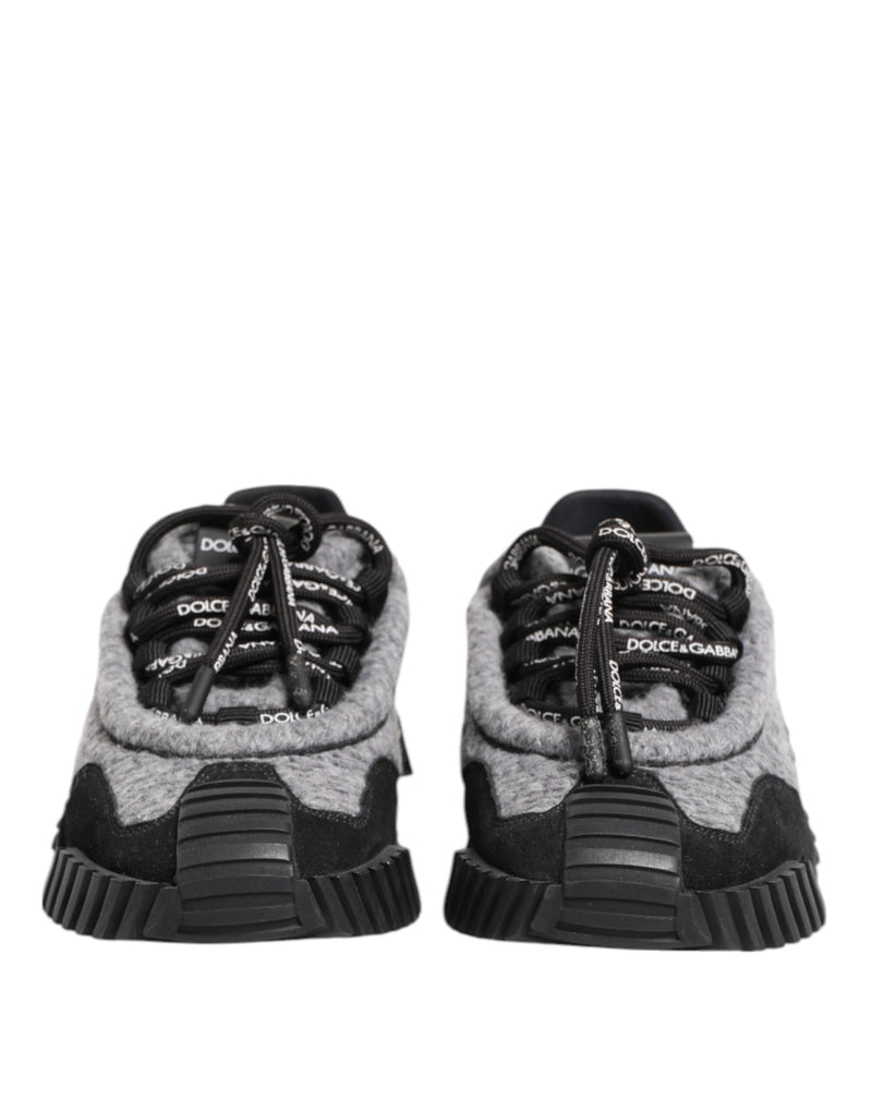 Black Gray NS1 Low Top Sneakers Shoes Dolce & Gabbana