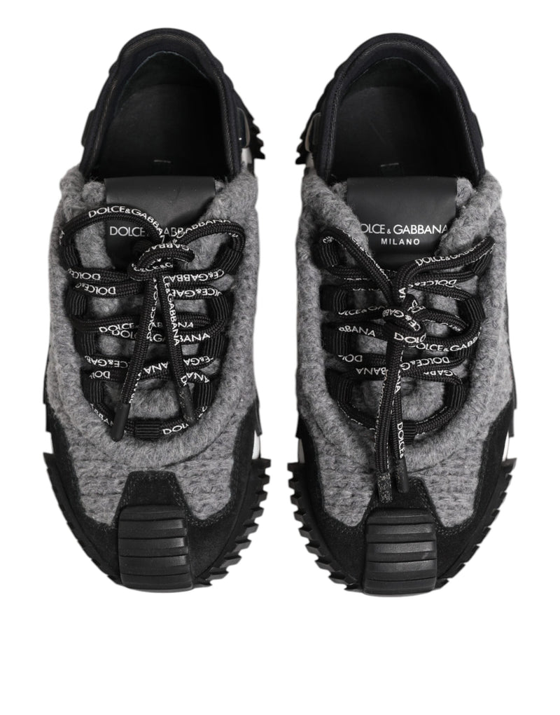 Black Gray NS1 Low Top Sneakers Shoes Dolce & Gabbana