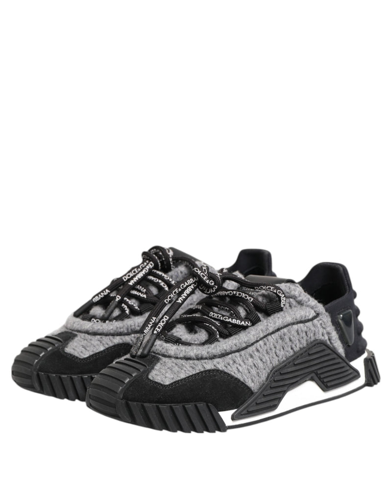 Black Gray NS1 Low Top Sneakers Shoes Dolce & Gabbana