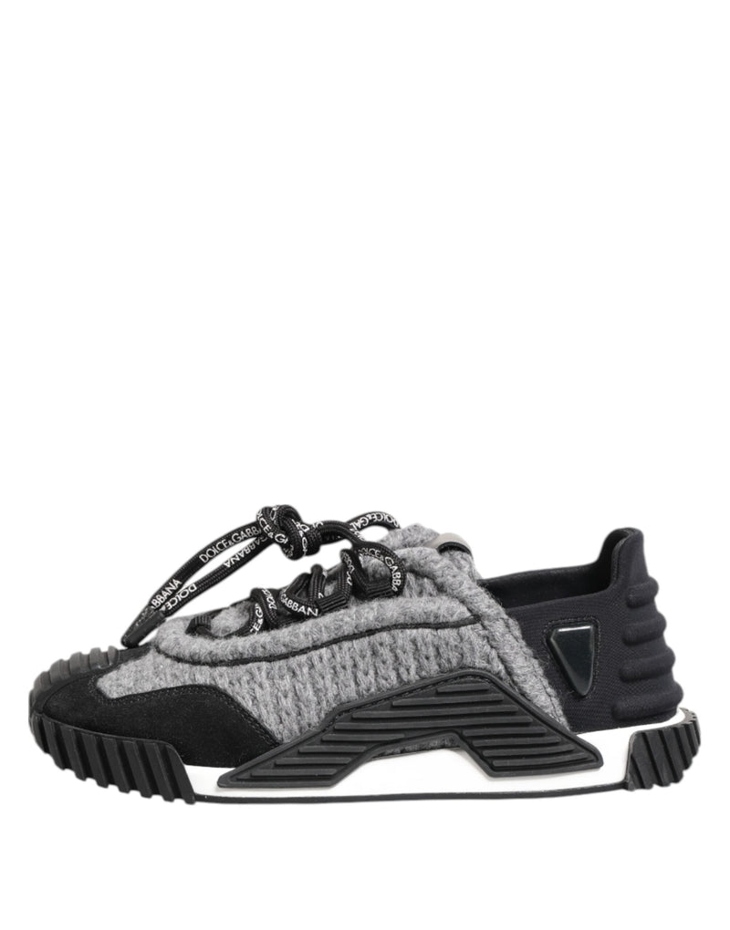 Black Gray NS1 Low Top Sneakers Shoes Dolce & Gabbana