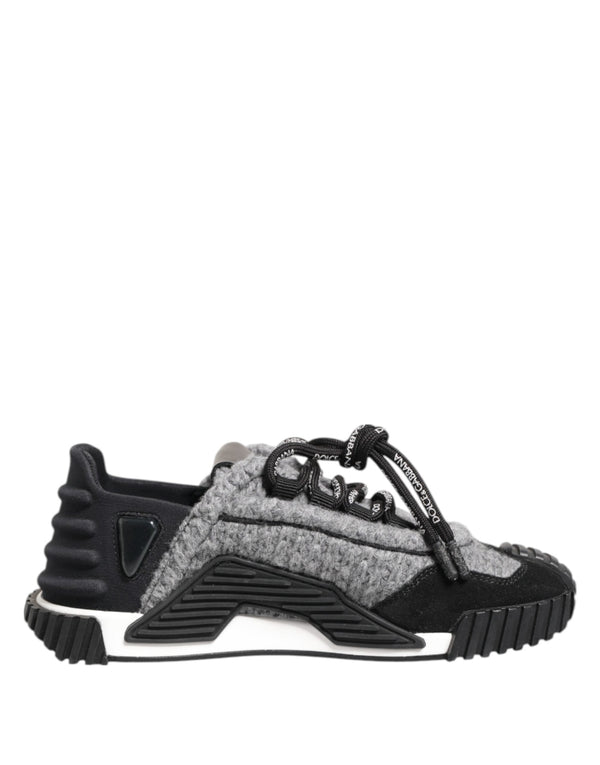 Black Gray NS1 Low Top Sneakers Shoes Dolce & Gabbana