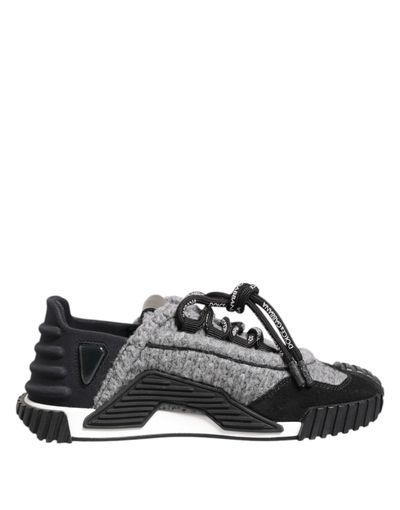 Black Gray NS1 Low Top Sneakers Shoes Dolce & Gabbana