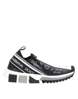 Black White Sorrento Low Top Sneakers Shoes Dolce & Gabbana