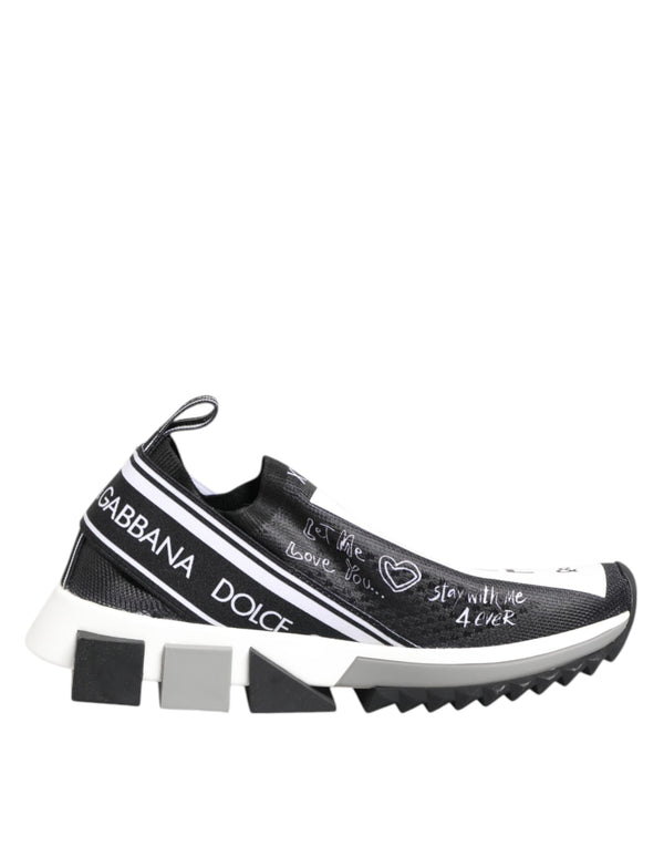 Black White Sorrento Low Top Sneakers Shoes Dolce & Gabbana