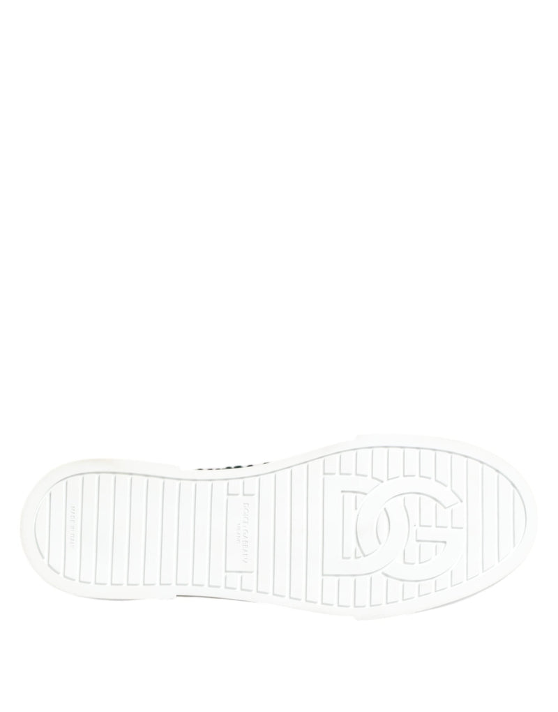 Green Portofino Crystal DG Logo Sneakers Shoes Dolce & Gabbana