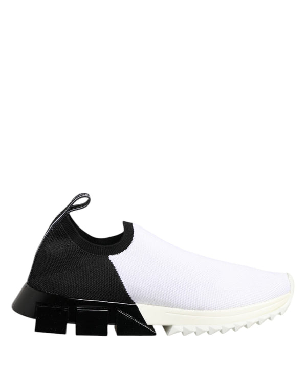 White Black Low Top Sorrento Sneakers Shoes Dolce & Gabbana