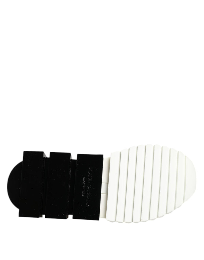 White Black Low Top Sorrento Sneakers Shoes Dolce & Gabbana