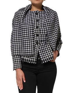 Multicolor Wool Monochrome Patterned Jacket Dolce & Gabbana