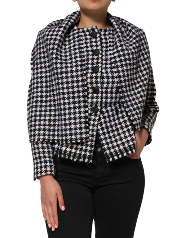 Multicolor Wool Monochrome Patterned Jacket Dolce & Gabbana
