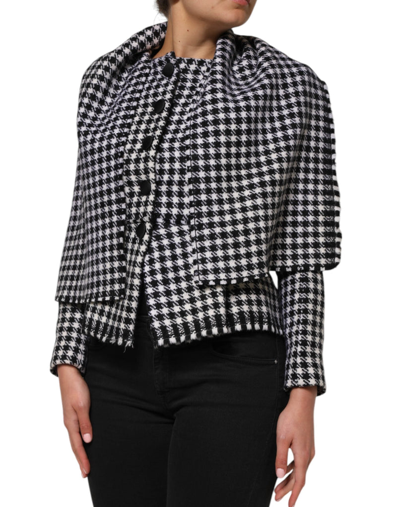 Multicolor Wool Monochrome Patterned Jacket Dolce & Gabbana