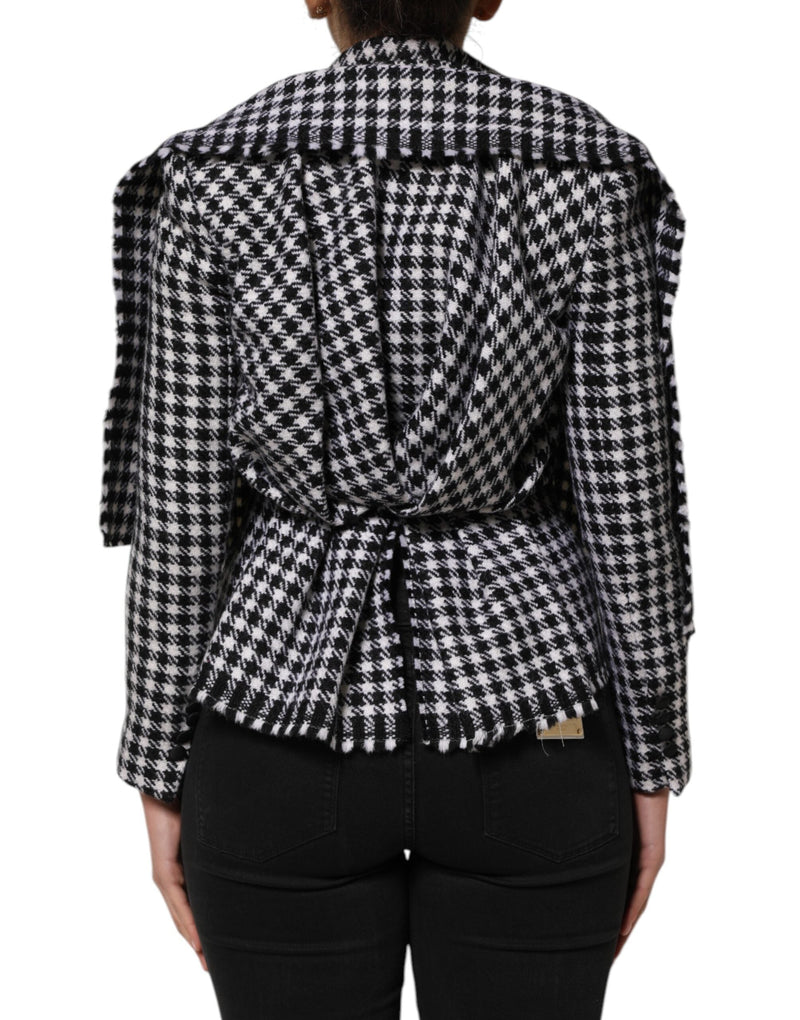 Multicolor Wool Monochrome Patterned Jacket Dolce & Gabbana
