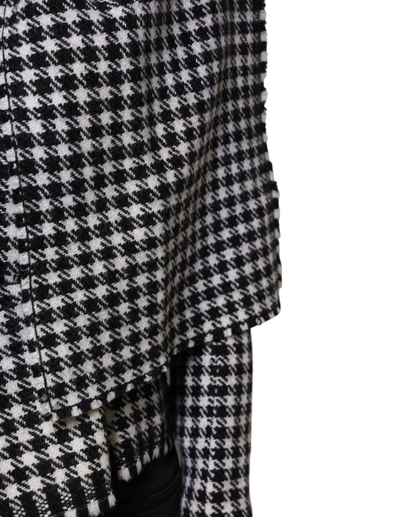 Multicolor Wool Monochrome Patterned Jacket Dolce & Gabbana