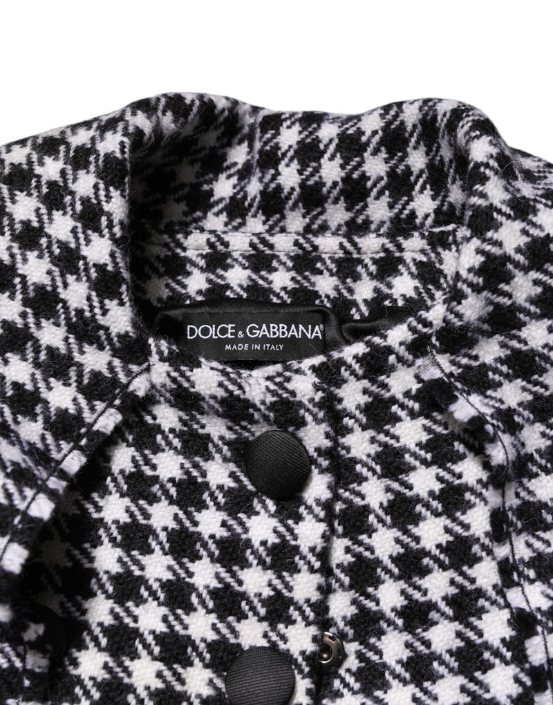 Multicolor Wool Monochrome Patterned Jacket Dolce & Gabbana