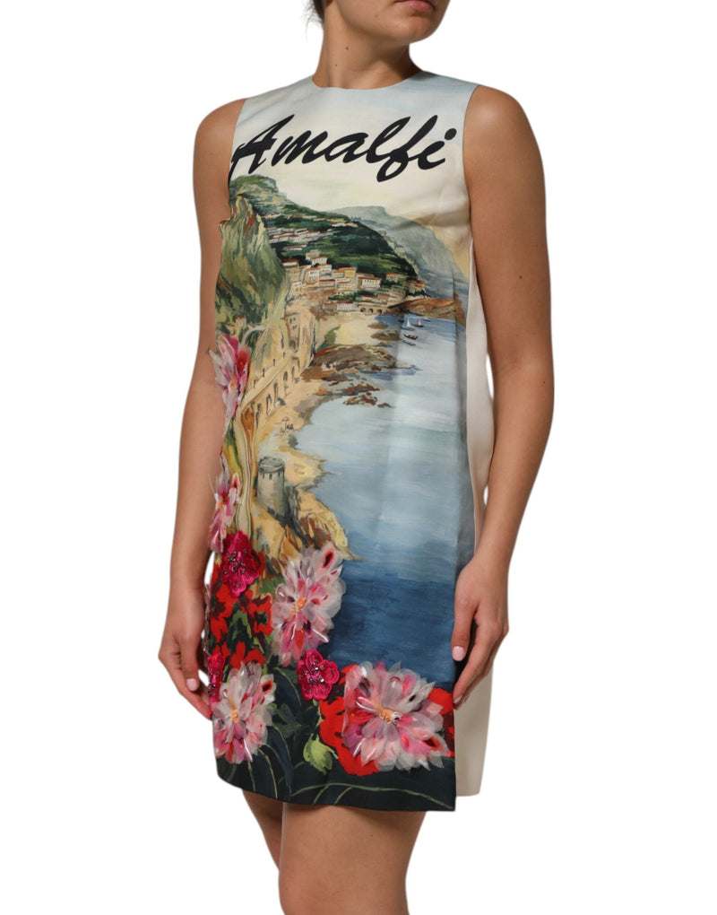 Multicolor Crystal Embellished Mini Dress Dolce & Gabbana