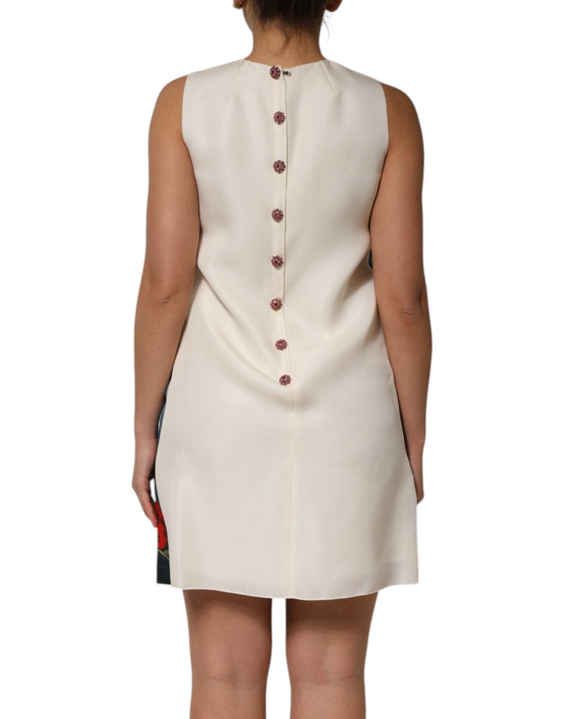 Multicolor Crystal Embellished Mini Dress Dolce & Gabbana