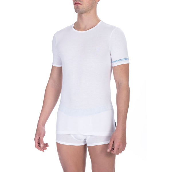 White Cotton Unisex T-Shirt Bikkembergs