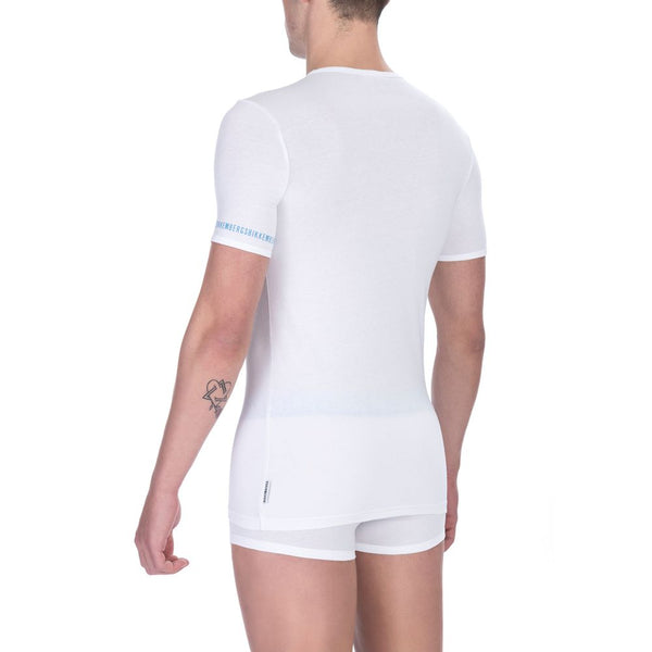 White Cotton Unisex T-Shirt Bikkembergs