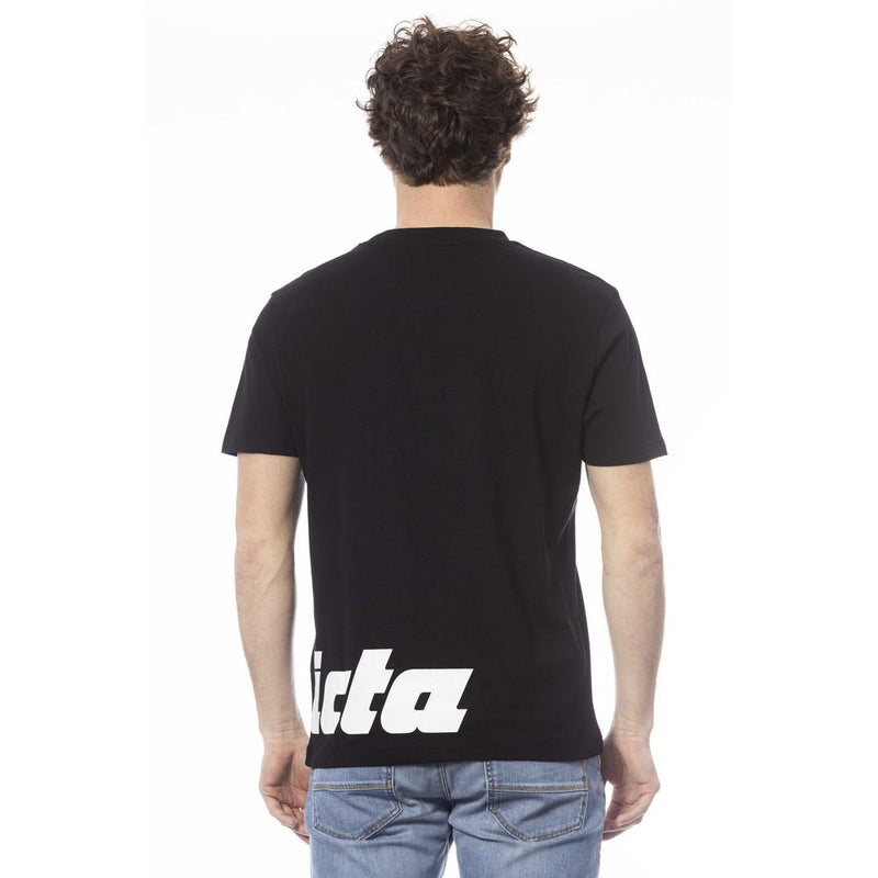 Black Cotton Unisex T-Shirt Invicta