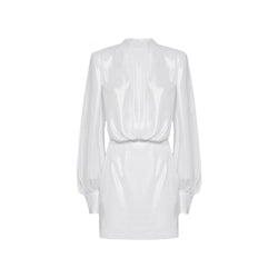 Abelia Laminated Mini Dress BLANCA VITA