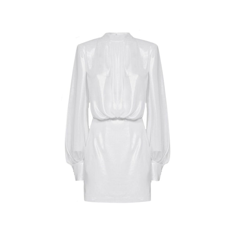 Abelia Laminated Mini Dress BLANCA VITA