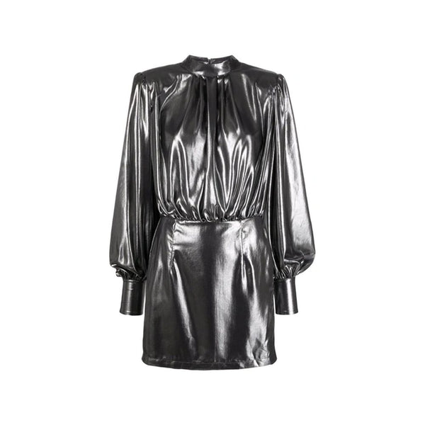 Abelia Laminated Mini Dress BLANCA VITA