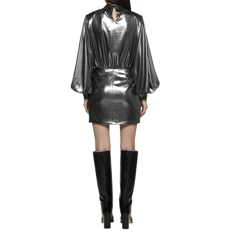 Abelia Laminated Mini Dress BLANCA VITA